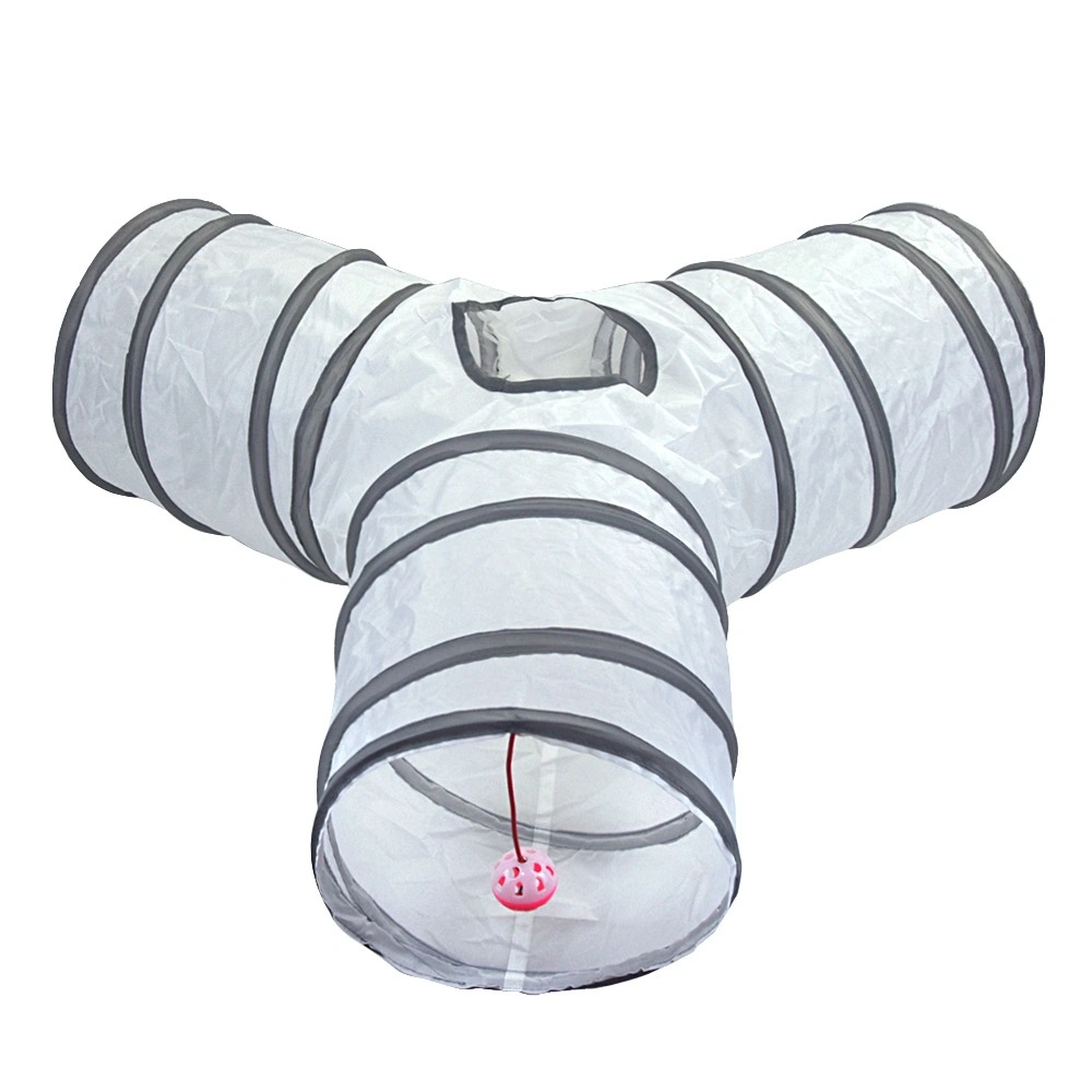 White Cat Tunnel Rolling Dragon Pet Toy Supplies