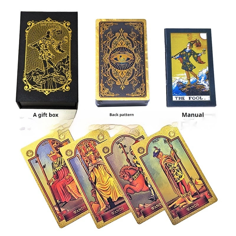 Gift Box Plastic Gold Foil Waite Tarot