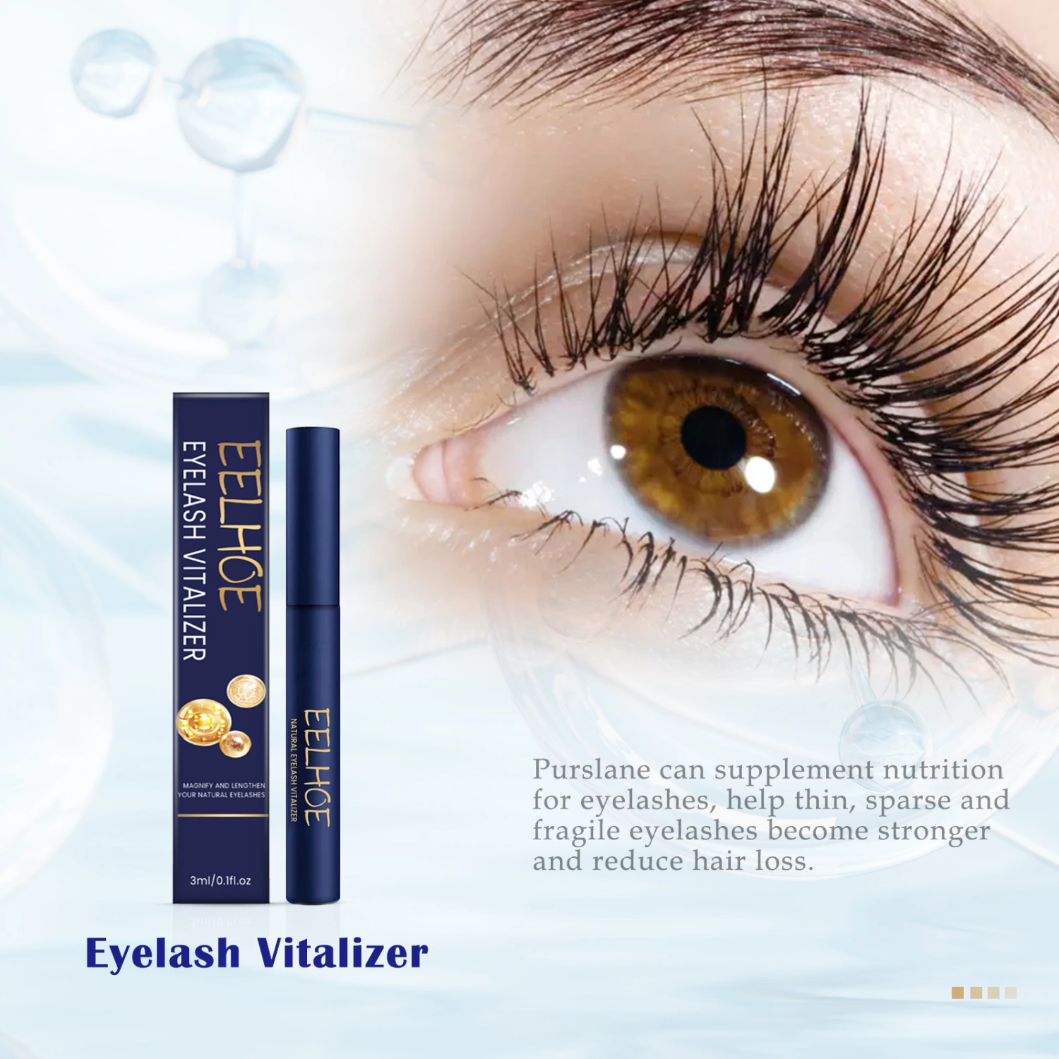 Eyelashes Thick Moisturizing Natural Long Black Curling