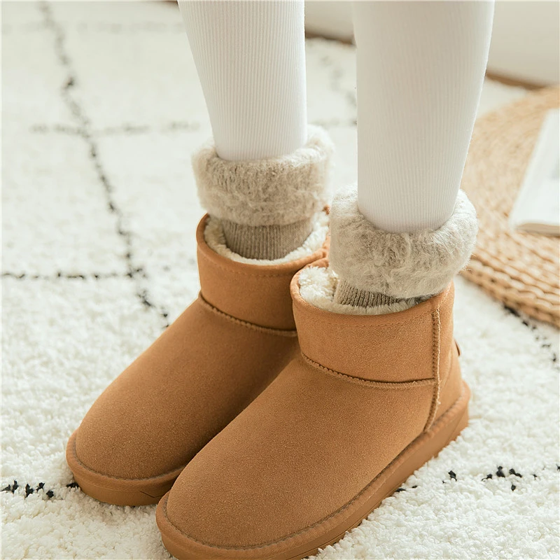 Winter Thick Wool Lined Warm Stockings