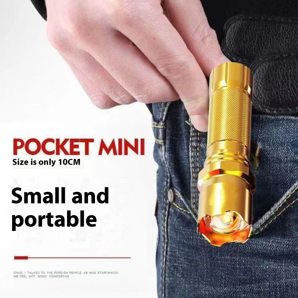 Strong Light Flashlight USB Rechargeable Mini