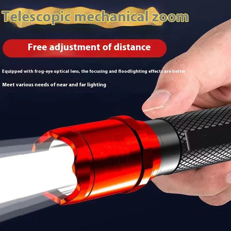 Strong Light Flashlight USB Rechargeable Mini