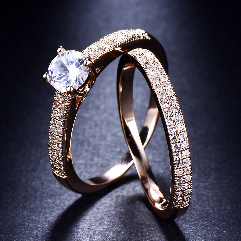 European And American Fashion Engagement Banquet Ring