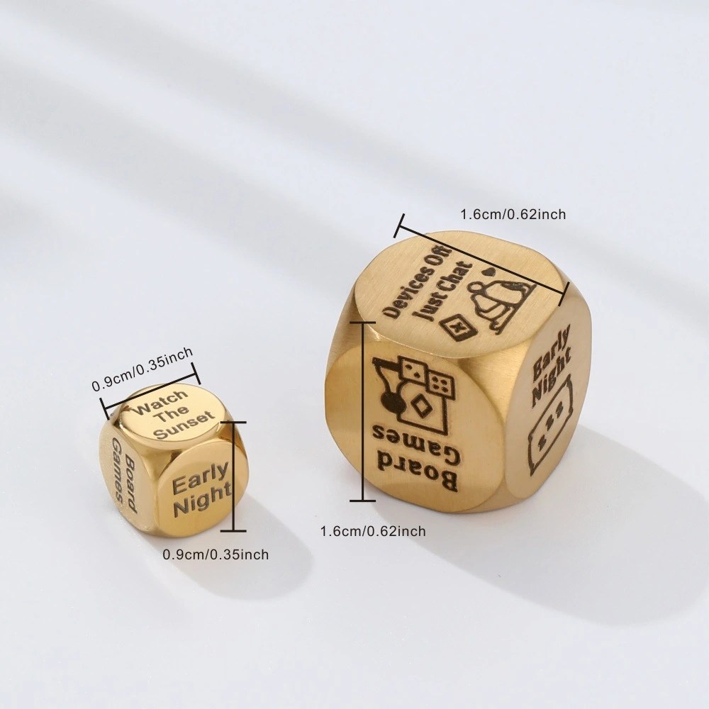 Movie Night Tangled Disease Gospel Valentine's Day Dating Stainless Steel Decision Dice