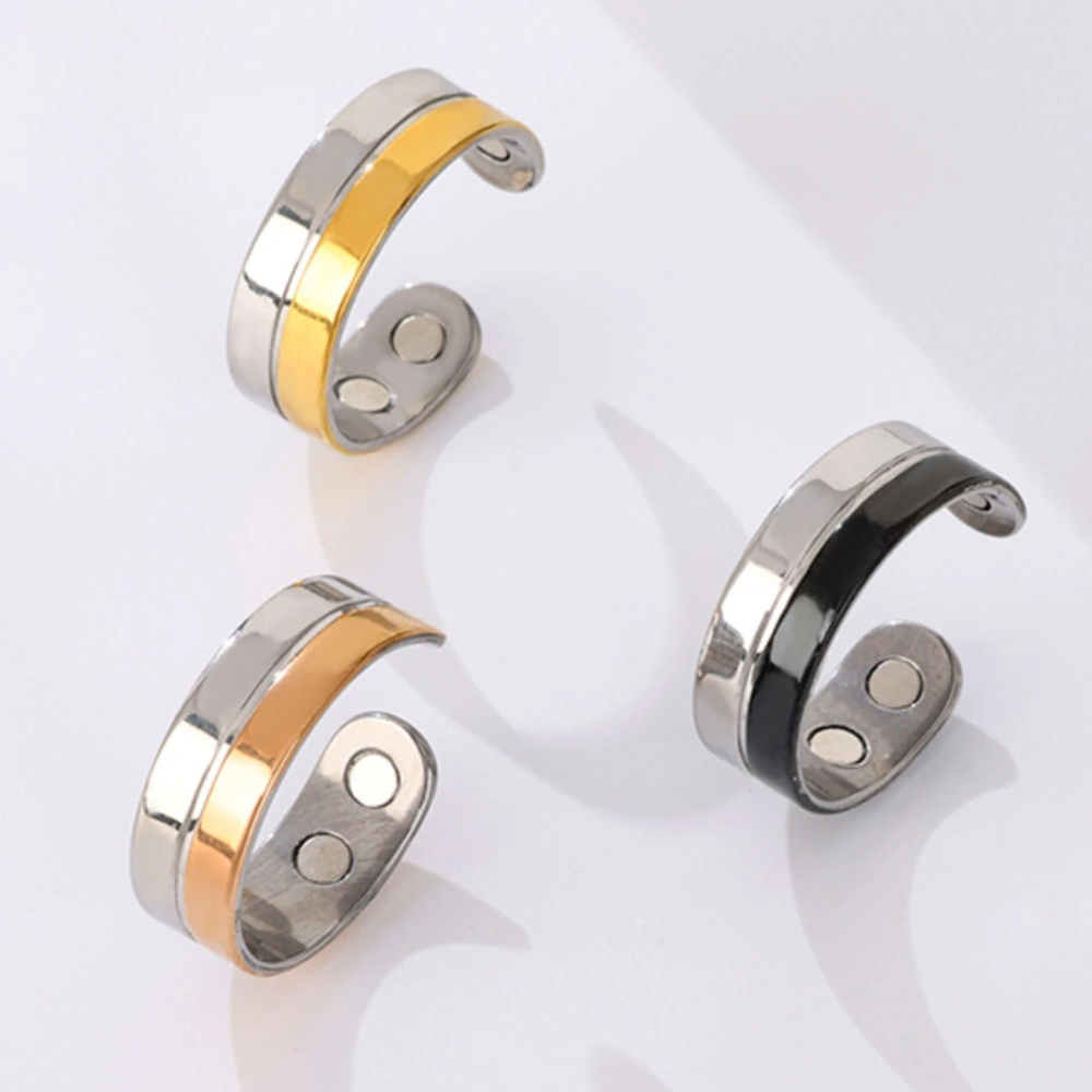Gradient Color Magnetic New Two-color Glossy Magnet Ring