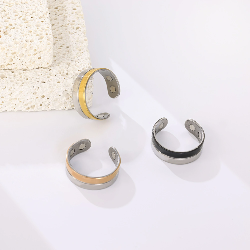 Gradient Color Magnetic New Two-color Glossy Magnet Ring