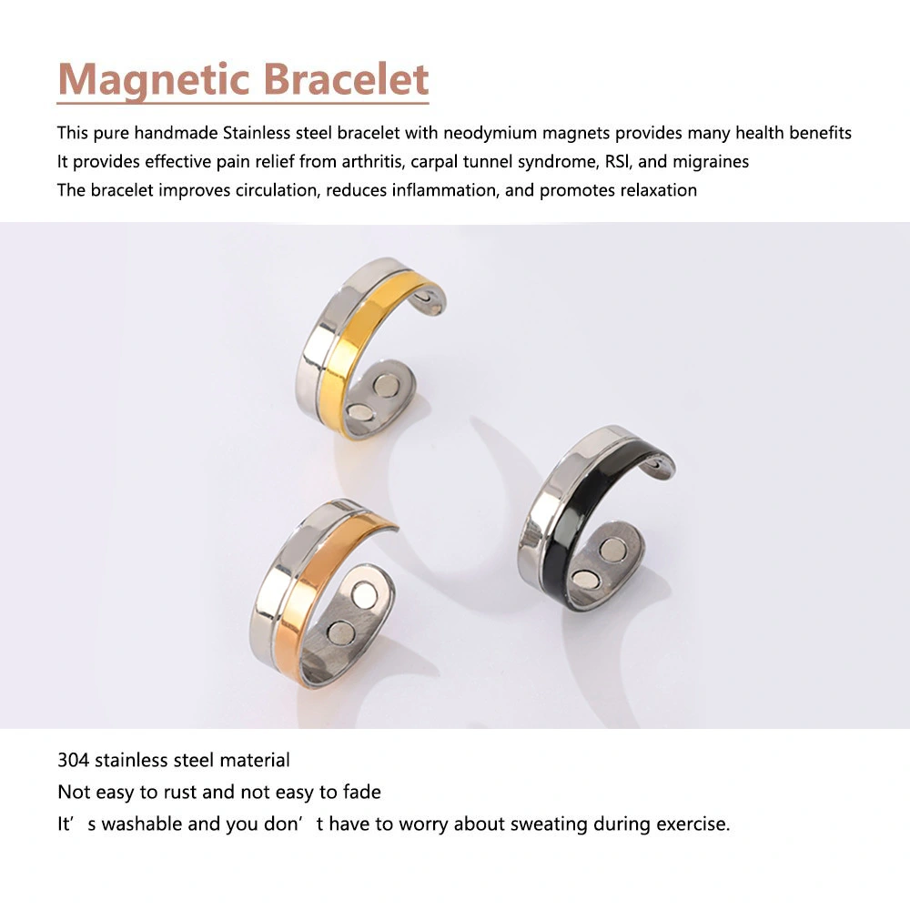 Gradient Color Magnetic New Two-color Glossy Magnet Ring
