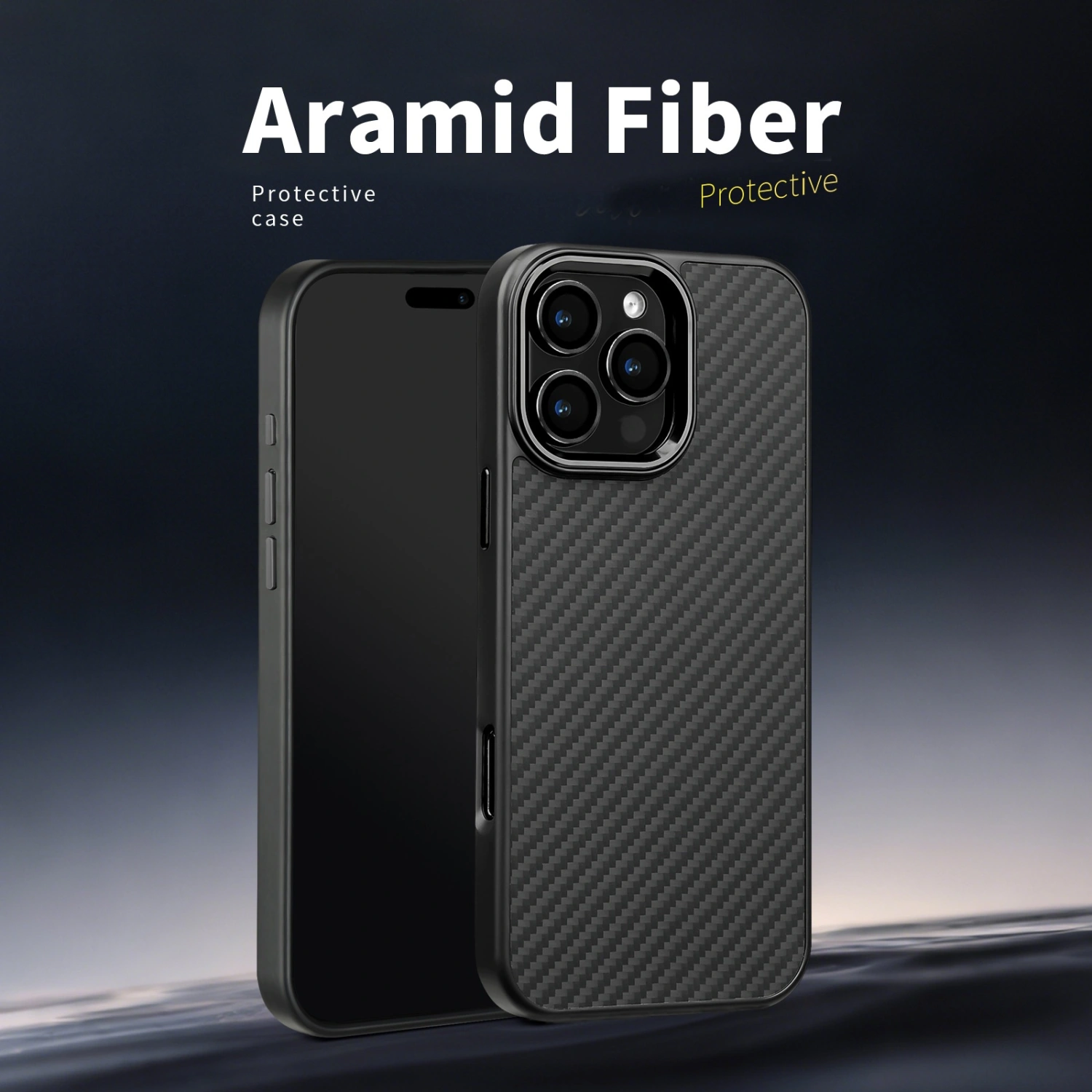 Metal Frame Kevlar Mobile Phone Shell