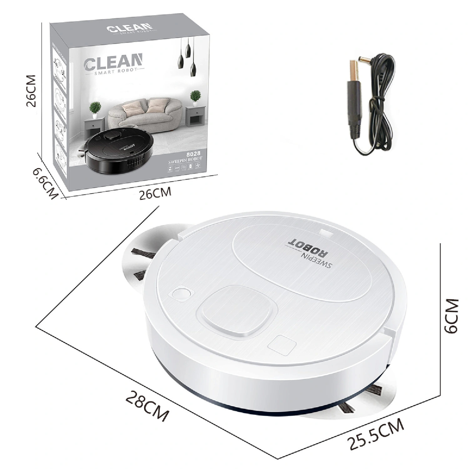 USB Charging Automatic Cleaning Machine Vacuum Cleaner
