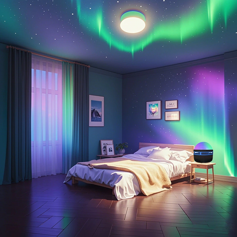 Water Ripple LED Projection Ambience Light Small Night Lamp