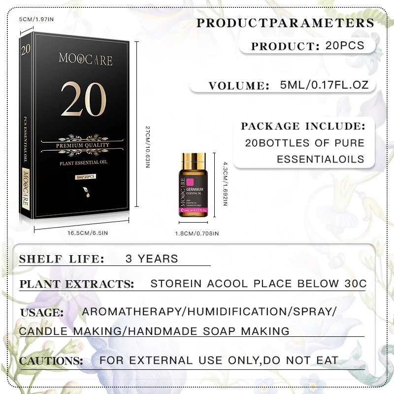 20 PCs Moocare Aromatherapy Oil