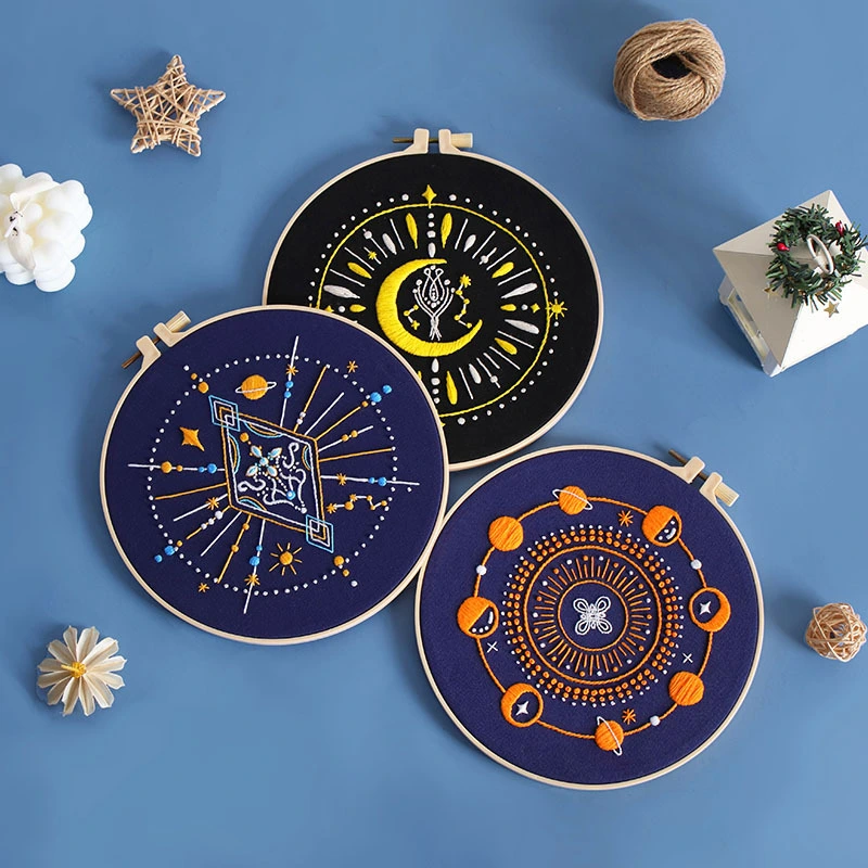 Star Planet Embroidery Handmade Diy Material Package Kit