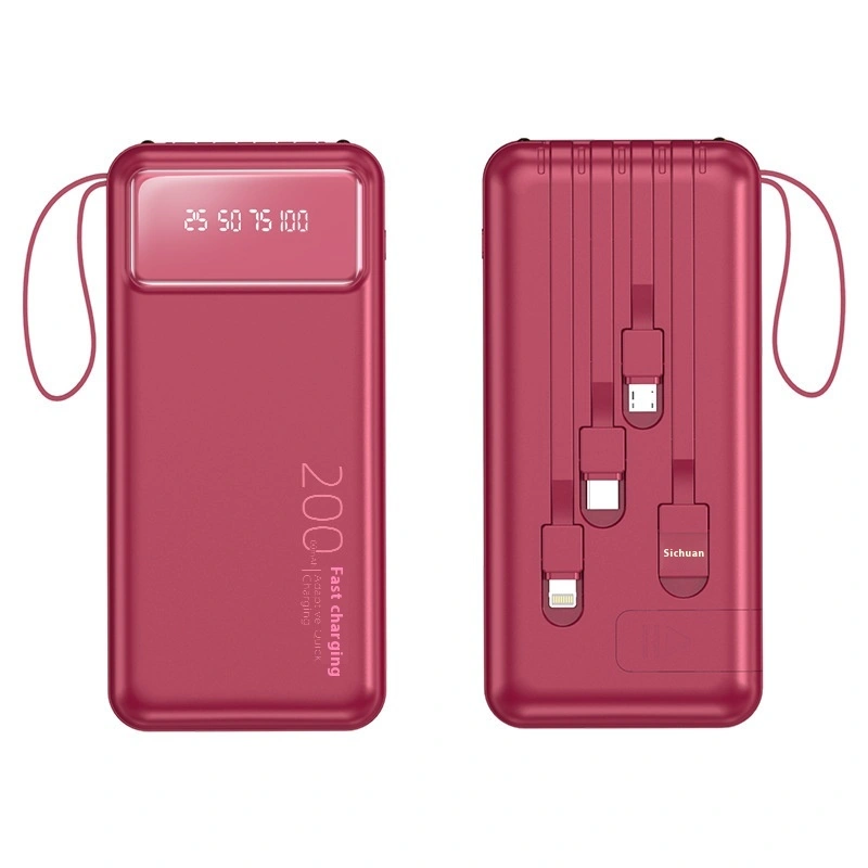 Power Bank With Cable Fast Charge Mini Shared Power Bank