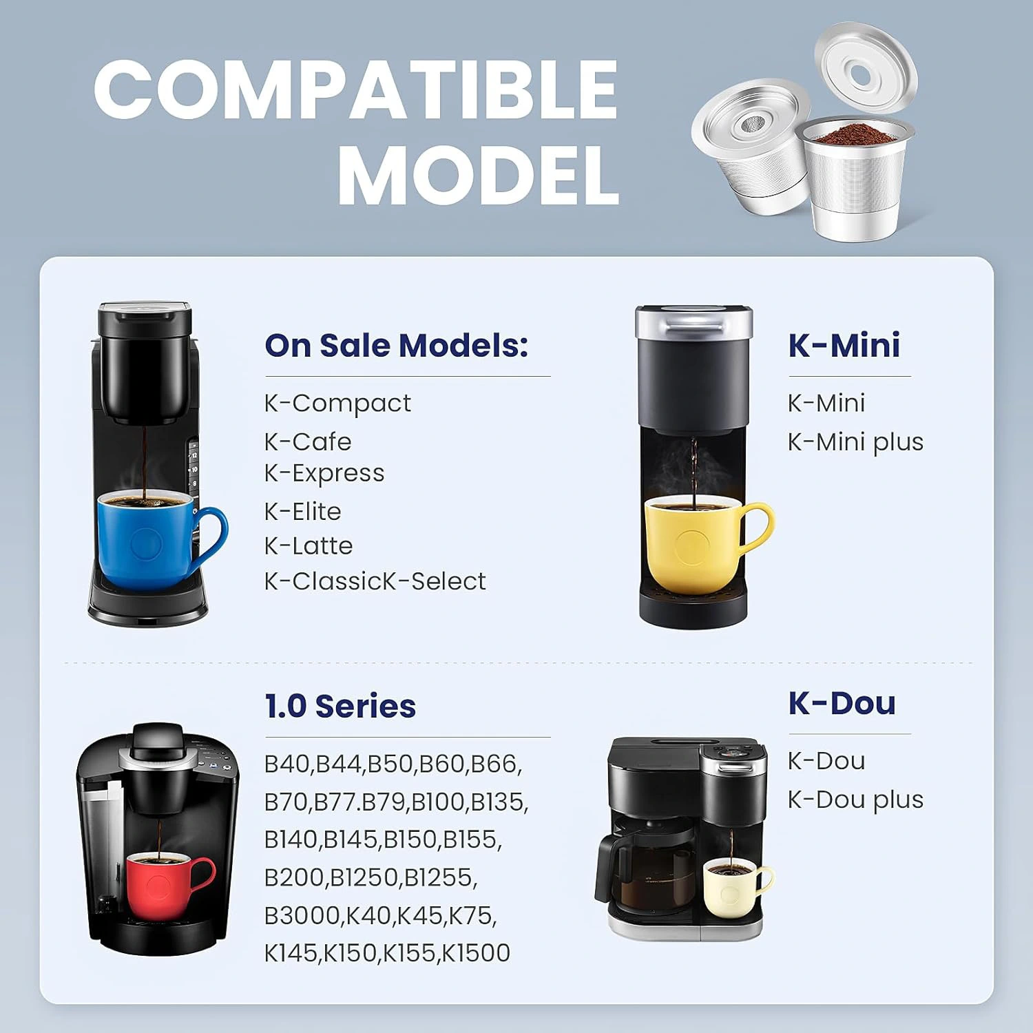 Reusable Stainless Steel K-Cup Coffee Box