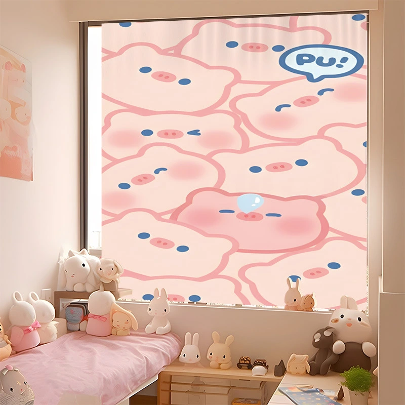 Cartoon Cute Simple Velcro Punch-free Installation