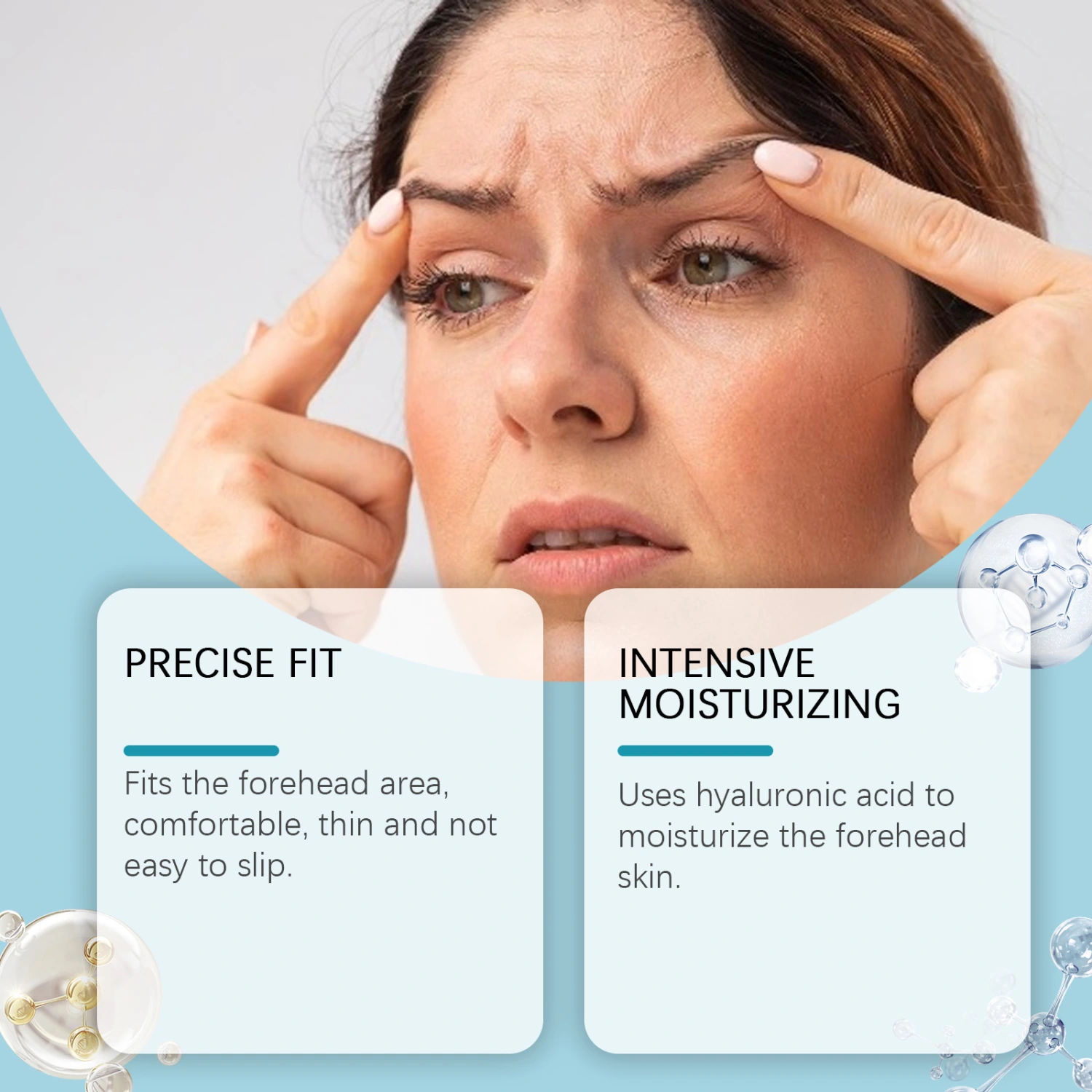 Facial Patch Fade Forehead Fine Lines Moisturizing