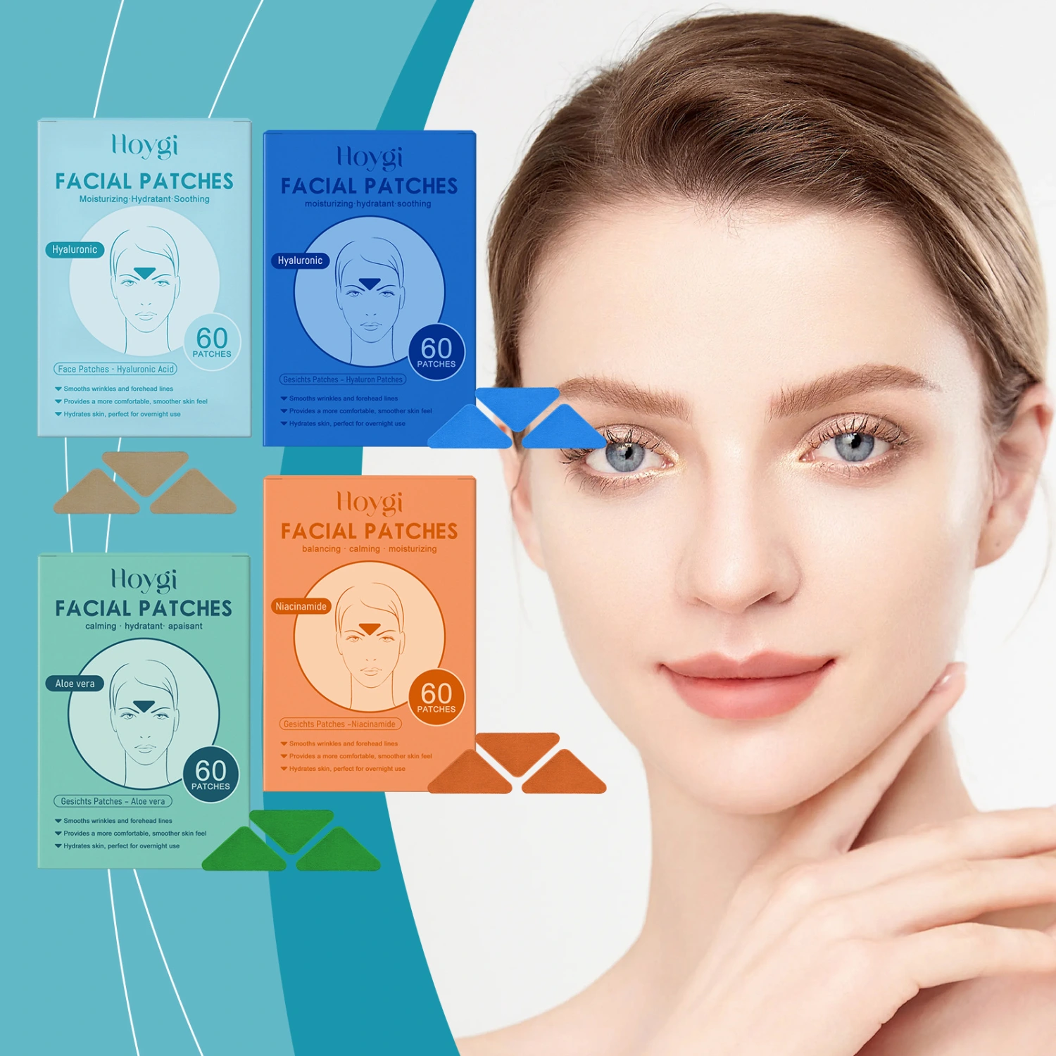 Facial Patch Fade Forehead Fine Lines Moisturizing