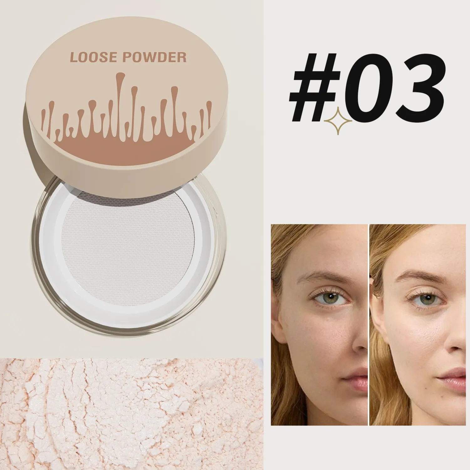 Pearlescent Face Powder Mist-sensitive Oil Control Concealer