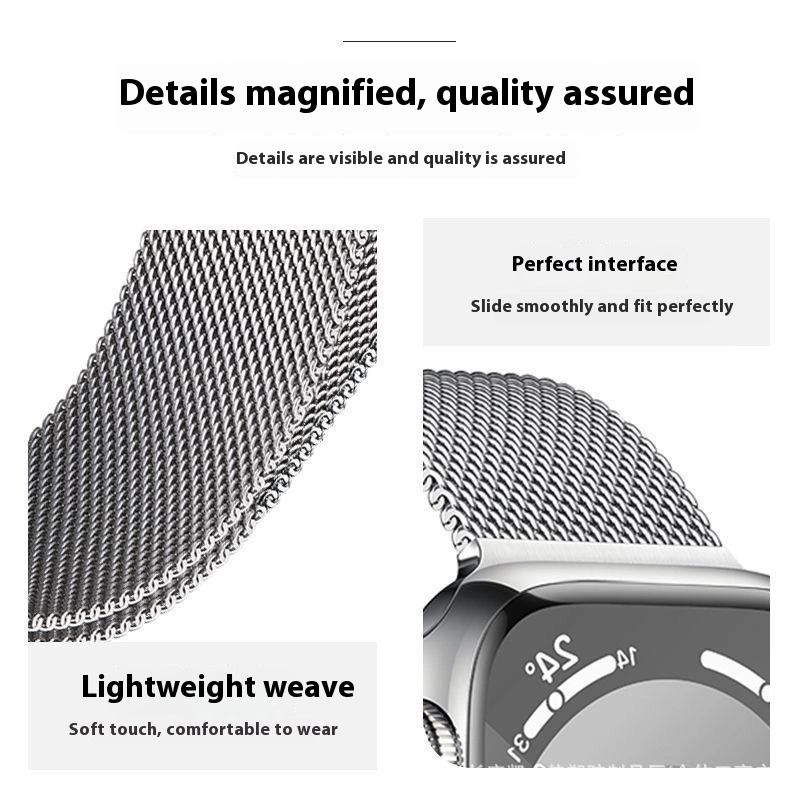 Milanis Magnetic Strap Stainless Steel Metal