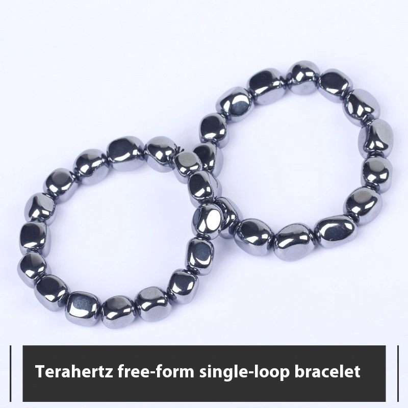 Simple All-match Titanium Hertz Bracelet With Shape Beads