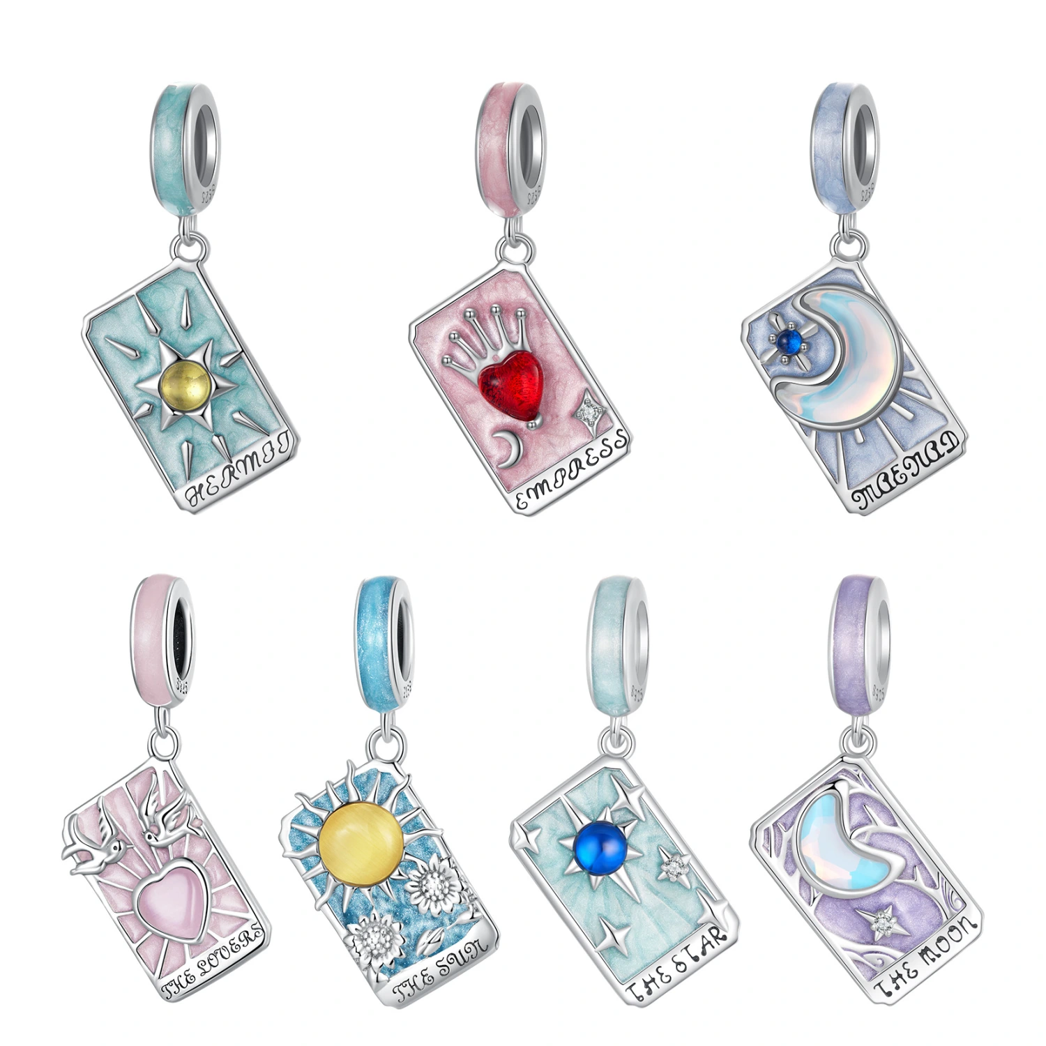 Silver Ziyun Original Mysterious Retro Tarot Pendant