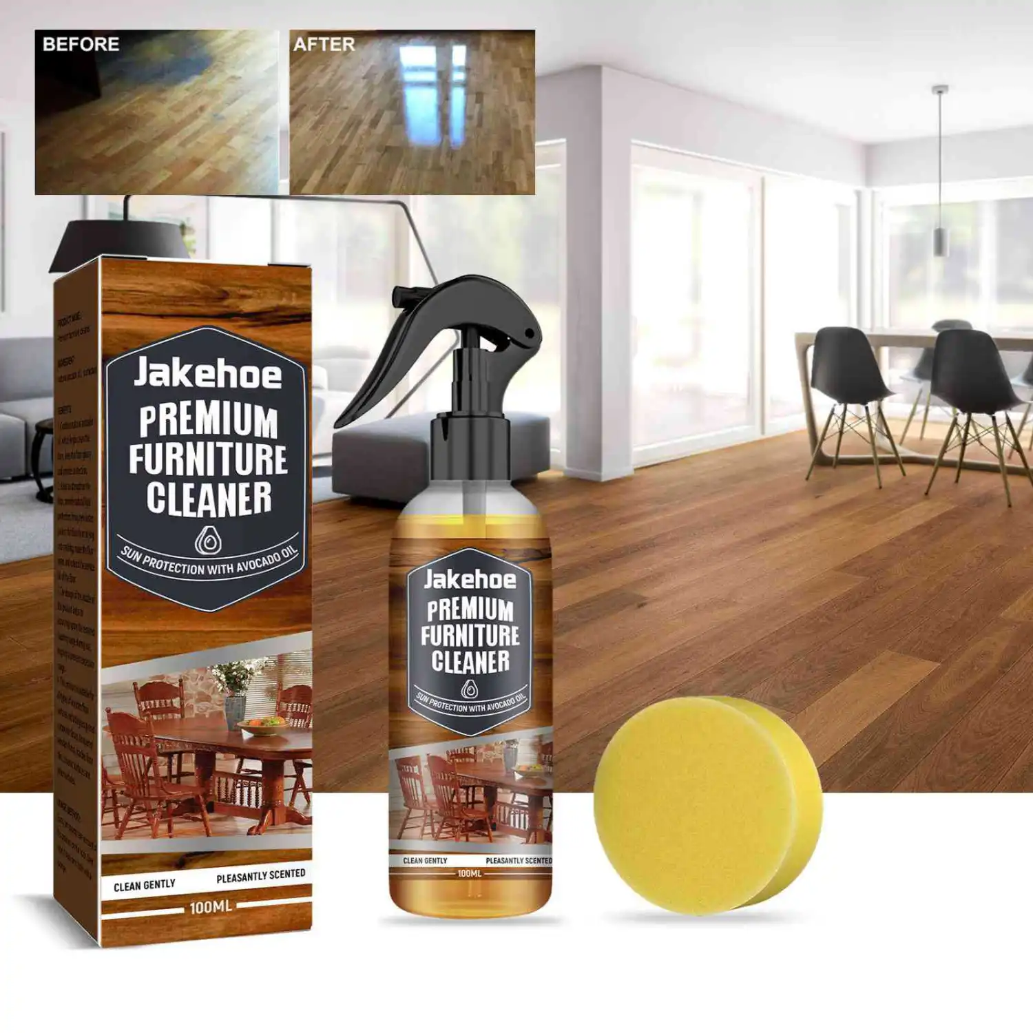 Jakehoe Floor Cleaner Wooden Floor Marble Floor Strong