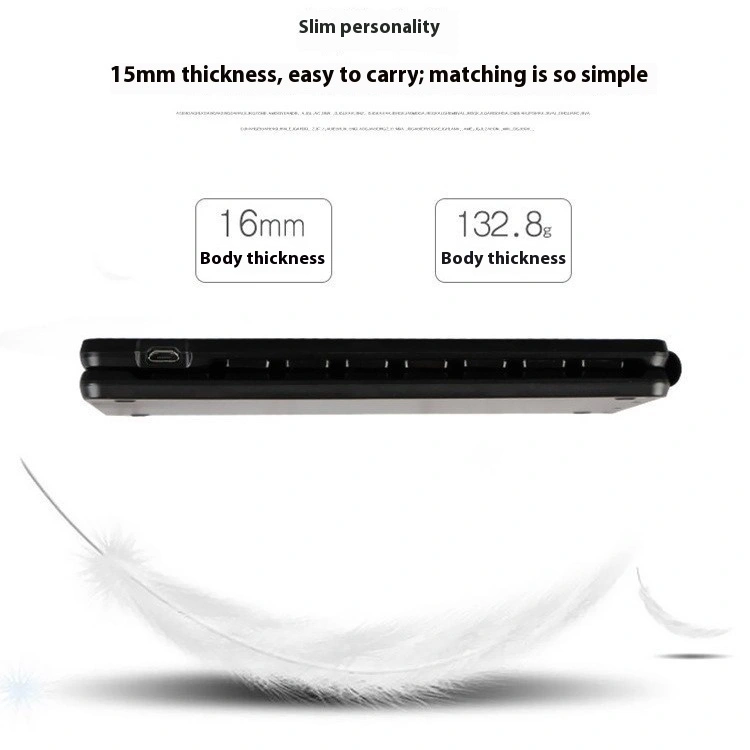 Double Folding Bluetooth Keyboard Portable Mini
