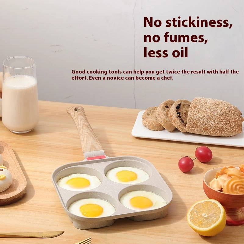 New Four-hole Frying Pan With Lid