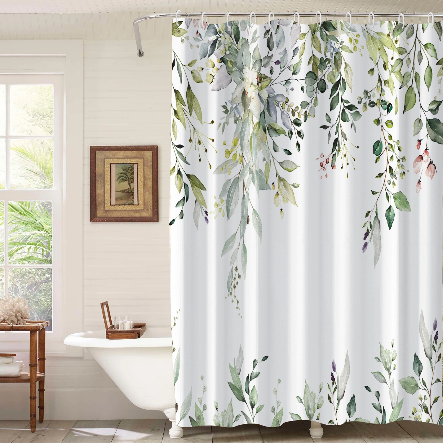 3D Digital Printing Bathroom Partition Waterproof And Mildew-proof Curtain