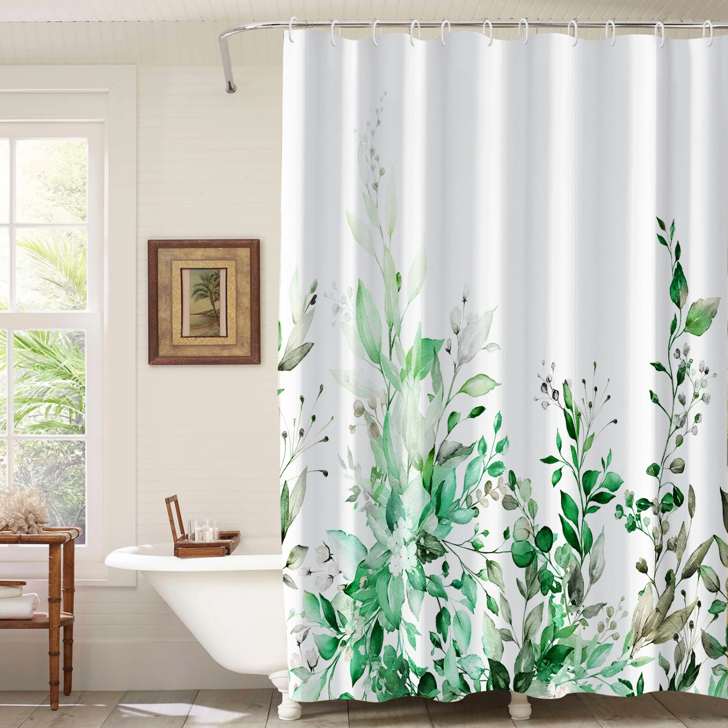 3D Digital Printing Bathroom Partition Waterproof And Mildew-proof Curtain