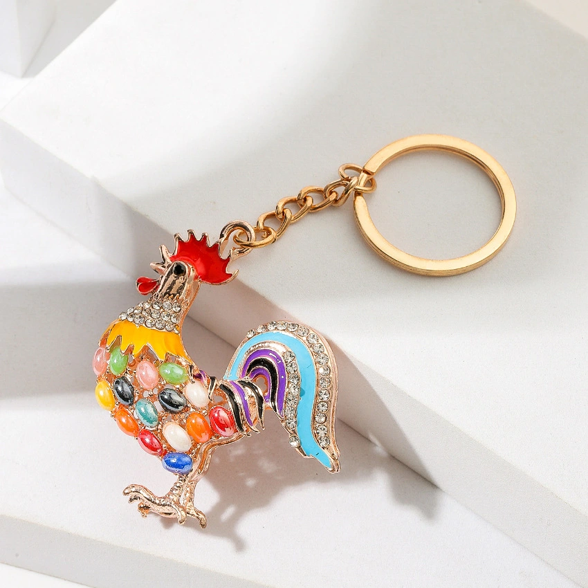Chante Clair Key Ring Pendant Alloy Dripping Oil Diamond