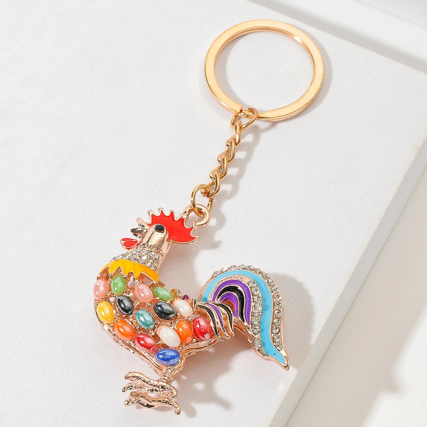 Chante Clair Key Ring Pendant Alloy Dripping Oil Diamond