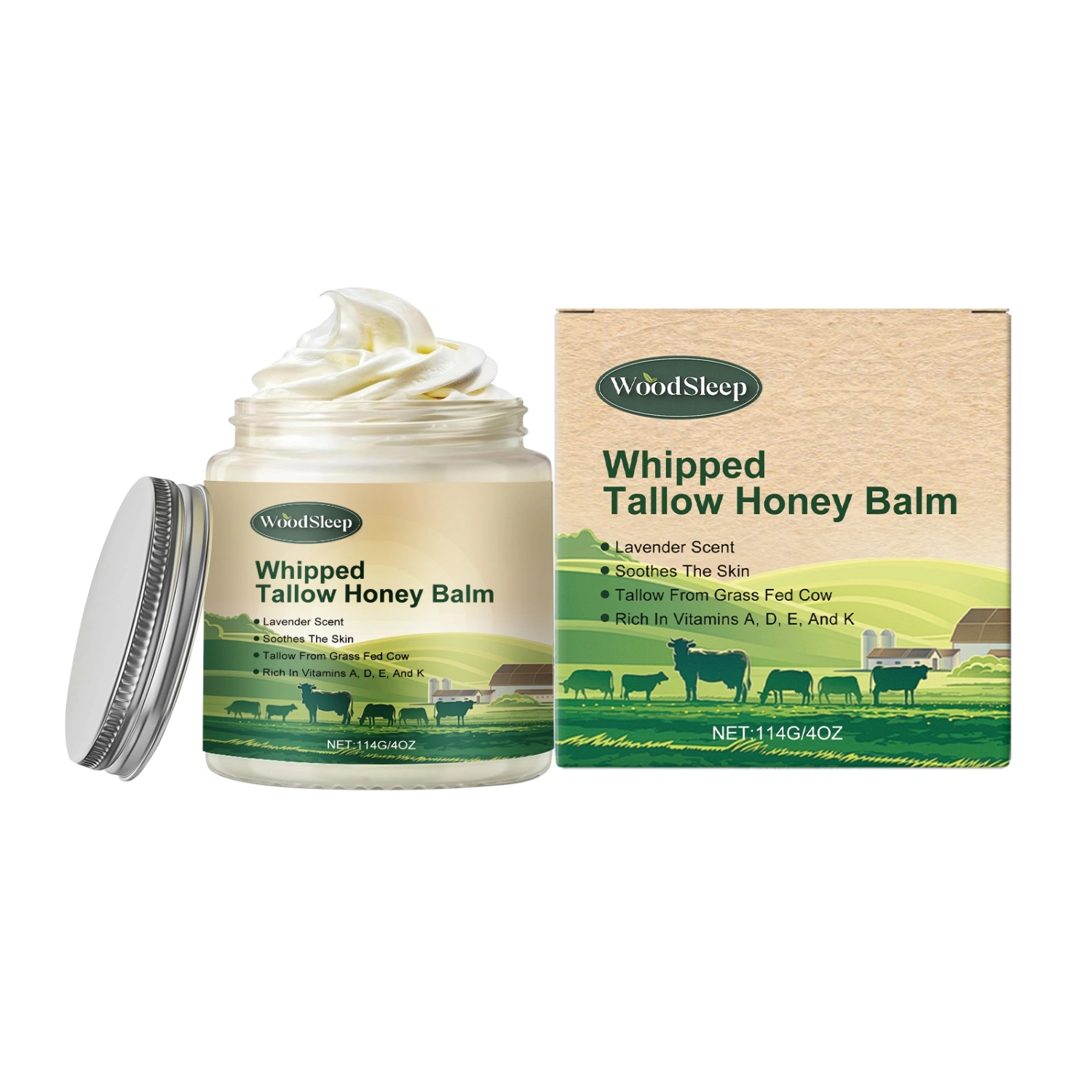 Whipped Tallow Honey Balm