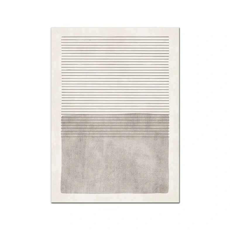 Abstract Geometric Lines Beige Living Room Study Bedroom Decorative Hanging Painting