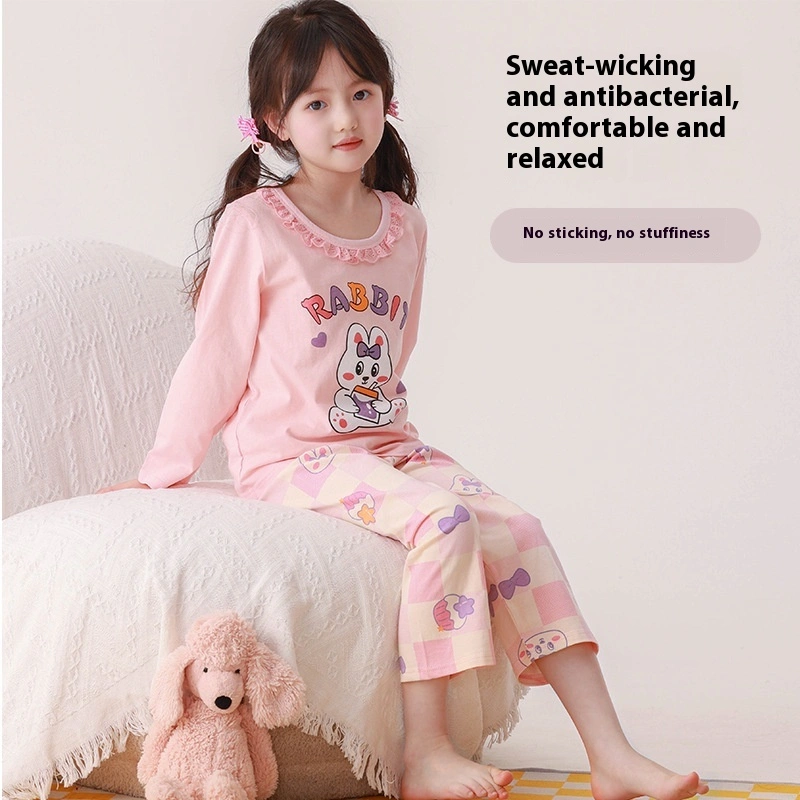 Girls Cute Pajamas Children New Homewear Suit