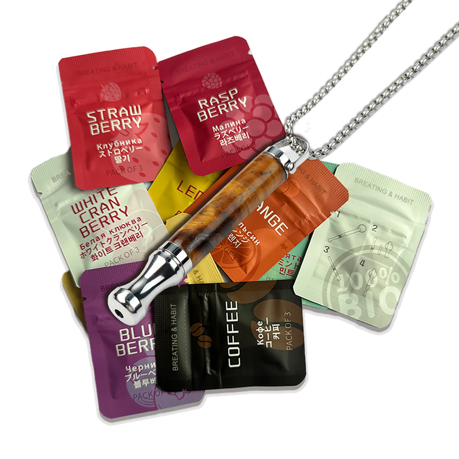 Fashion Tigereye Auxiliary Smoking Cessation Necklace