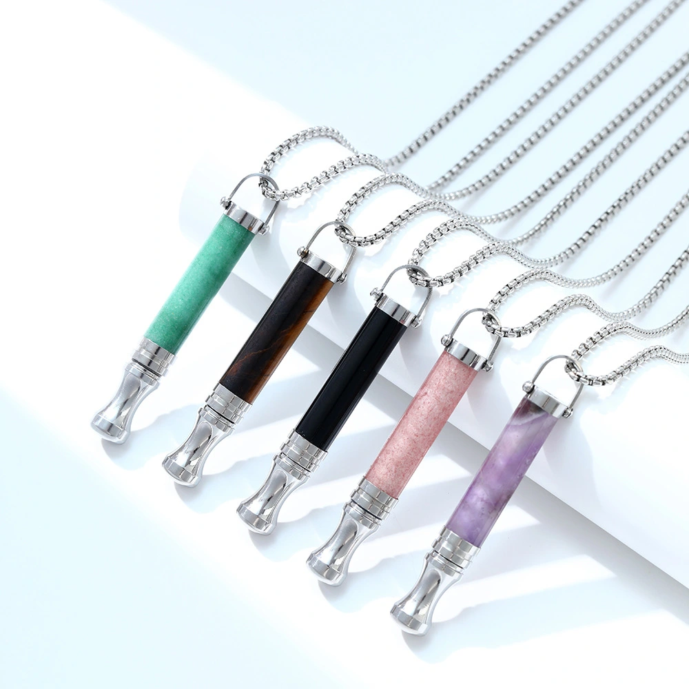 Fashion Tigereye Auxiliary Smoking Cessation Necklace