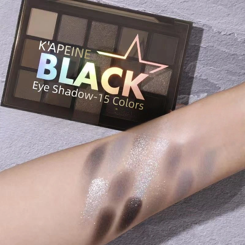 Easy To Color Shimmer Matte Cos Gray Black Dark Color European And American Smoky Makeup