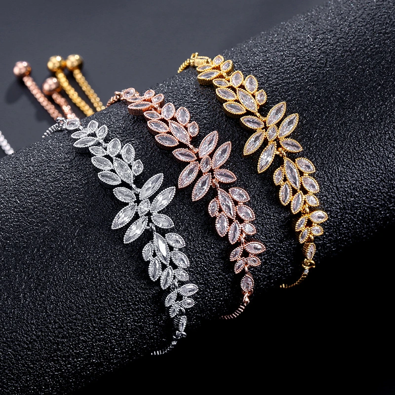 Creative Leaf-shaped Flower Bracelet Ornament