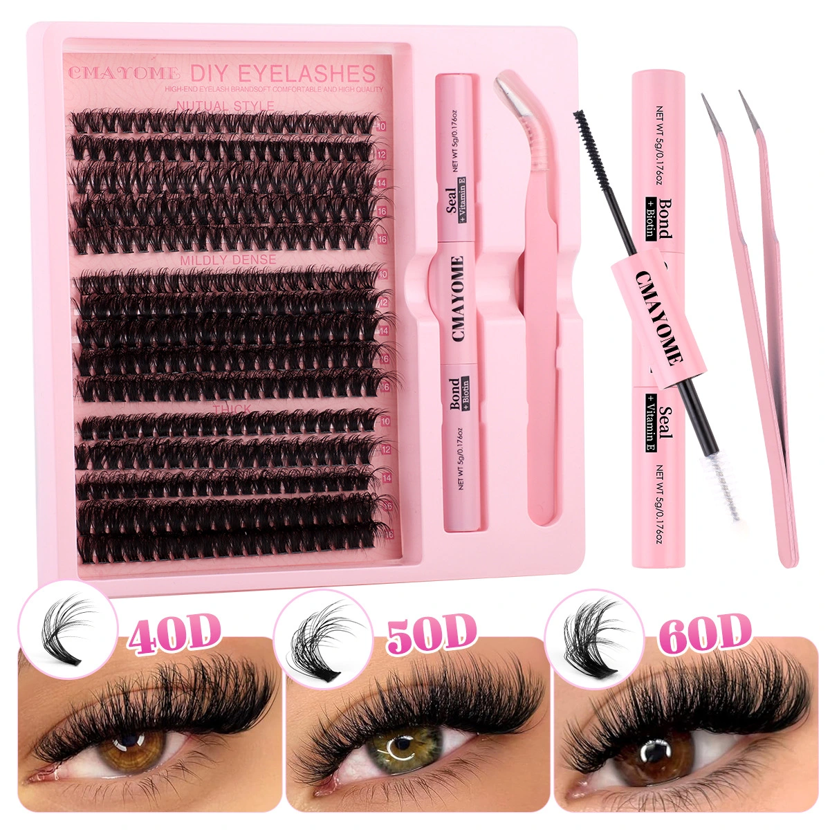 Segment Single Cluster DIY False Eyelashes Extension Suit