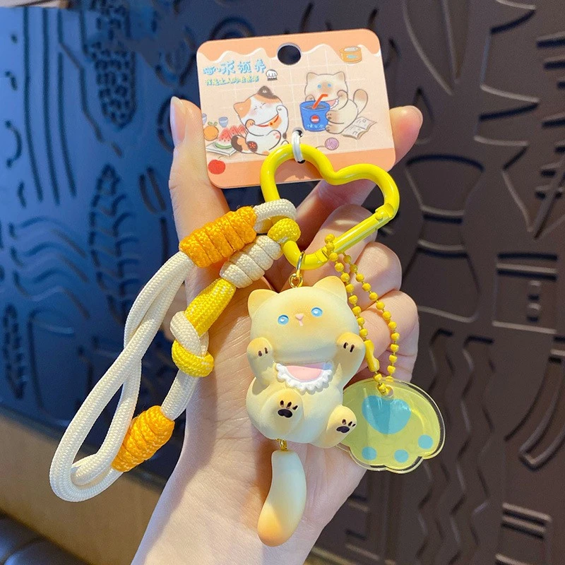 Creative Portable Cartoon Cat Keychain