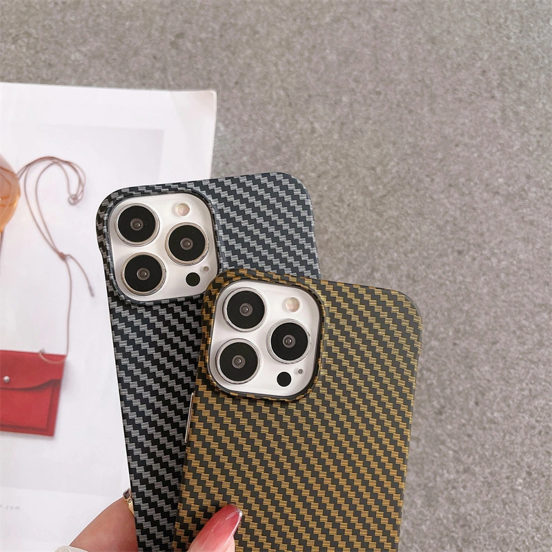 Frameless Carbon Fiber Pattern Hard Shell Phone Case