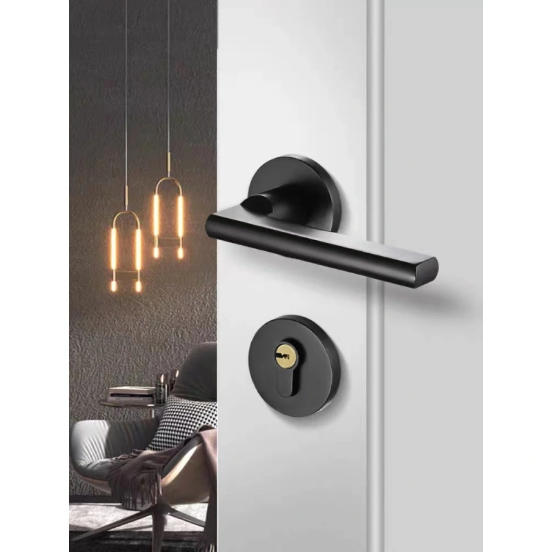 Household Indoor Split Magnetic Door Lock Handle