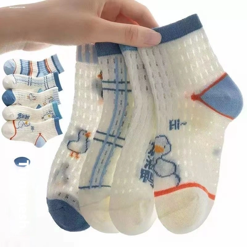 Children's Socks, Spring And Summer Thin Cotton Socks, Mid Tube Socks