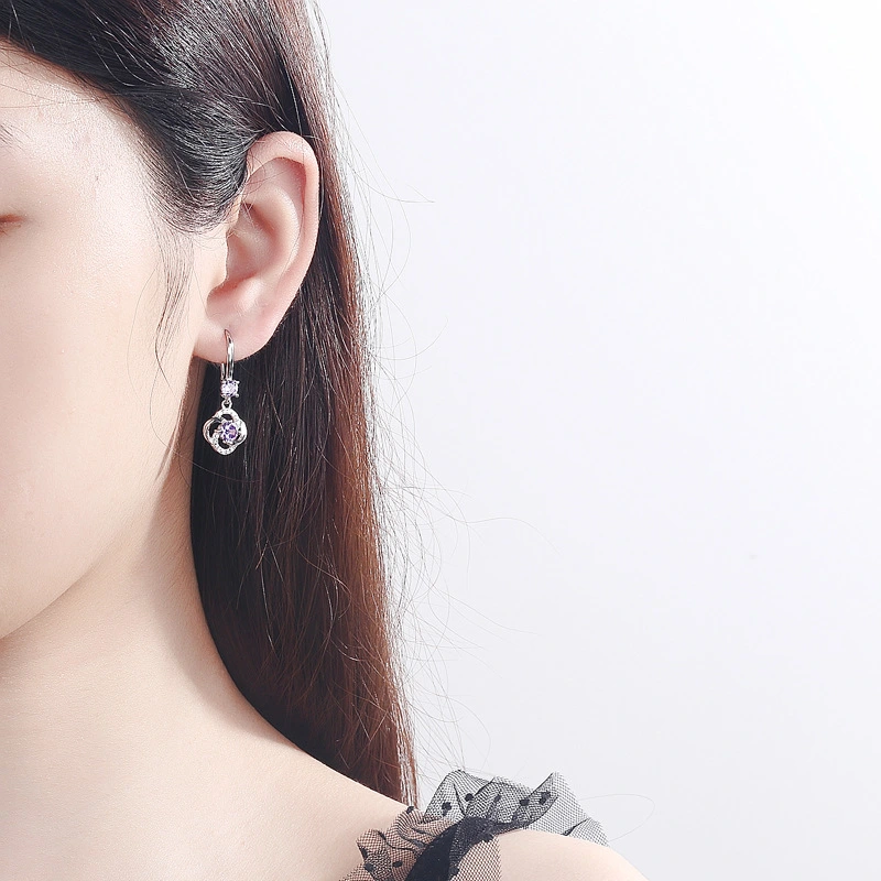 S925 Sterling Silver Earrings South Korea Elegant Long