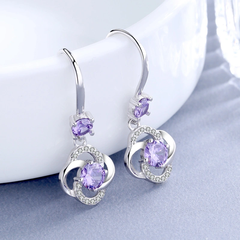 S925 Sterling Silver Earrings South Korea Elegant Long