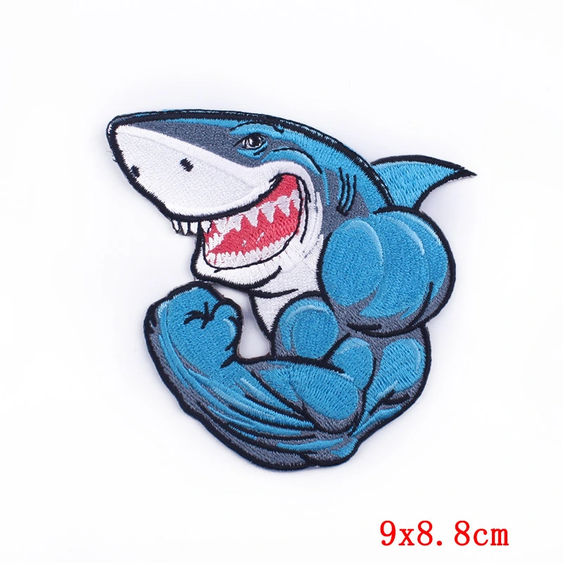 Fierce Animal Cloth Sticker Punk Muscle Animal Embroidery