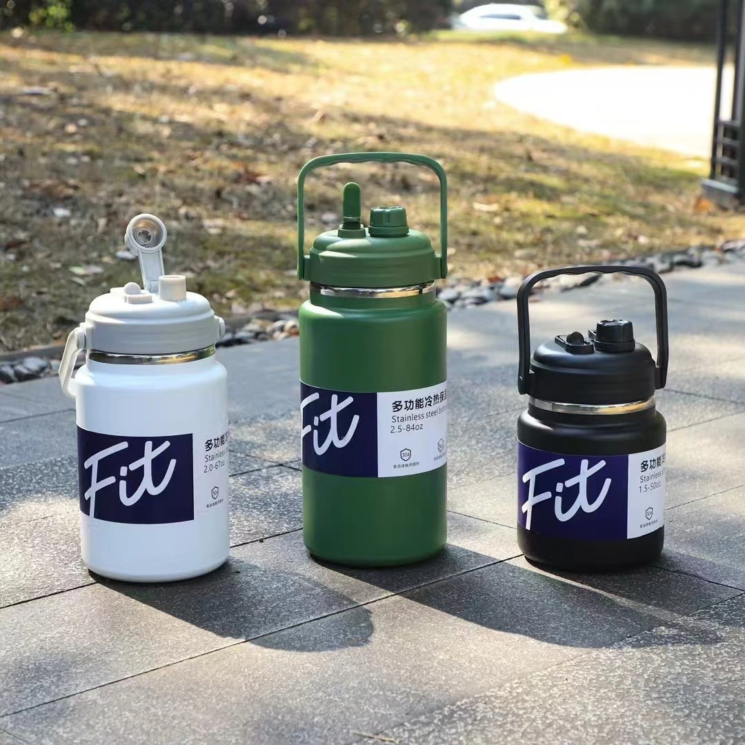 Multifunctional Insulated Barrel Sports Kettle Portable Pot Stainless Steel