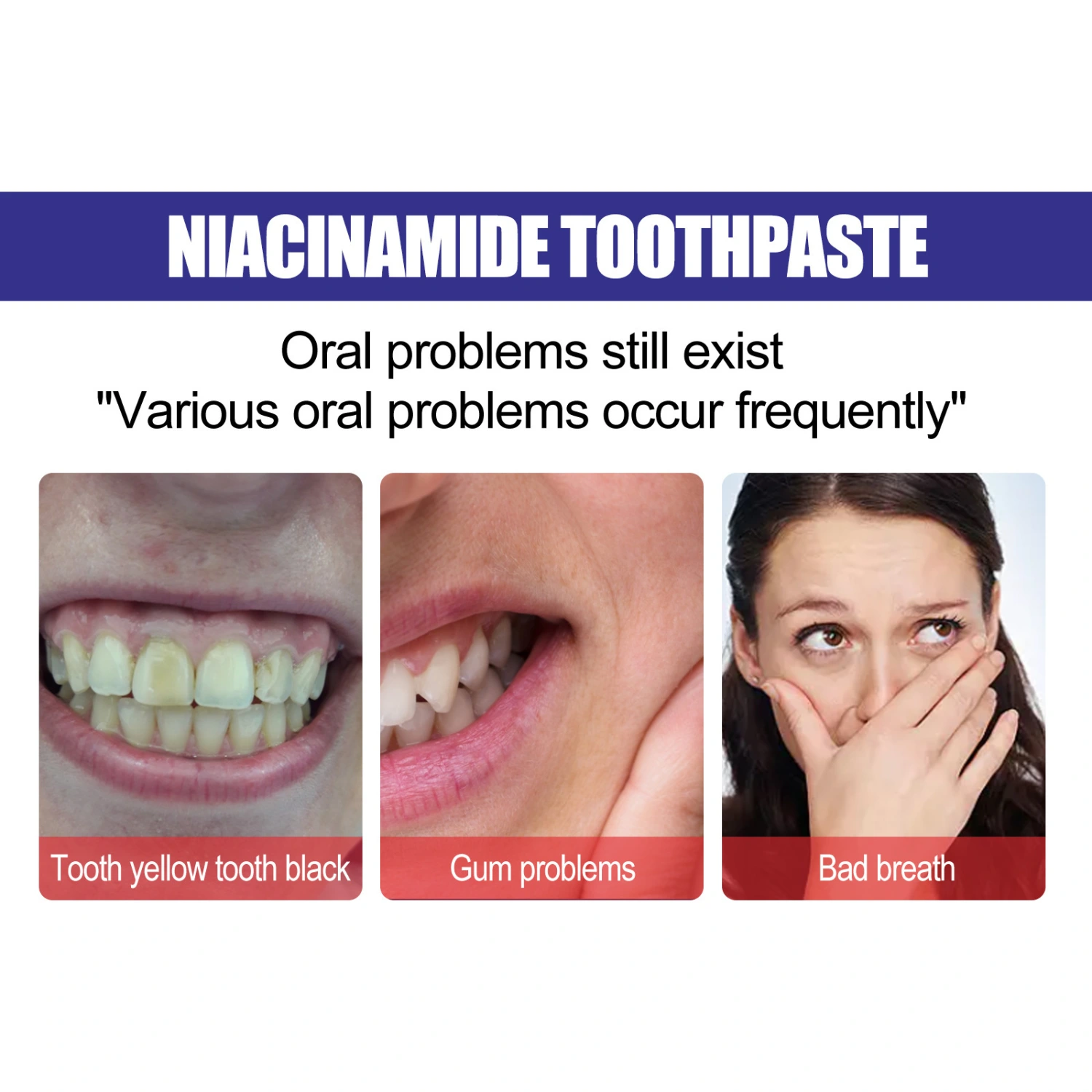 Nicotinamide Dazzling White Breath Toothpaste