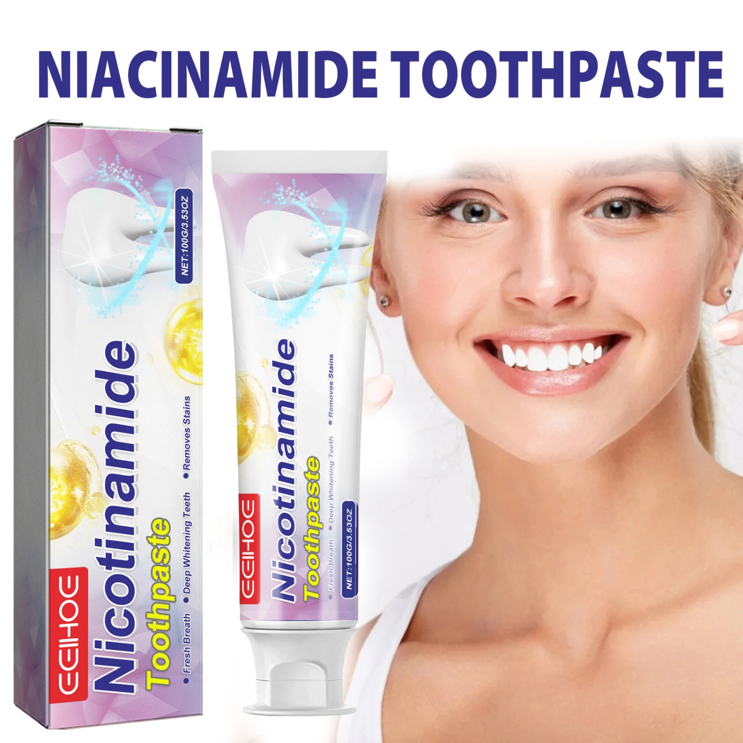 Nicotinamide Dazzling White Breath Toothpaste